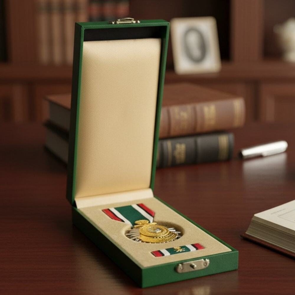 1991 Saudi Arabia Kuwait Liberation Medal Original Box Ribbon Bar Desert Storm